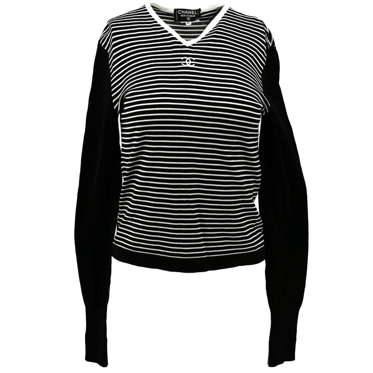 Chanel Long Sleeve Top Black #38