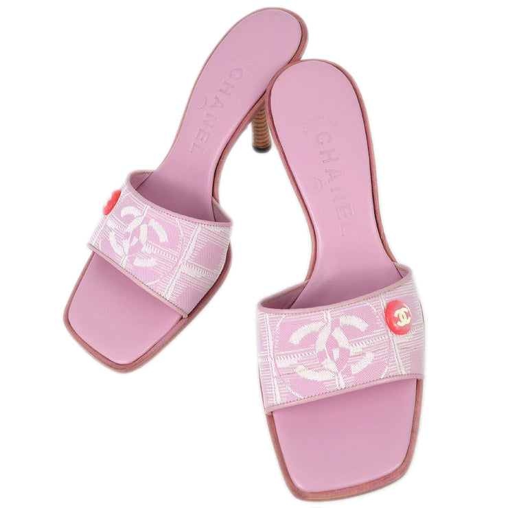 シャネル ニュートラベルライン サンダル 靴 ピンク #35 1/2 – AMORE 