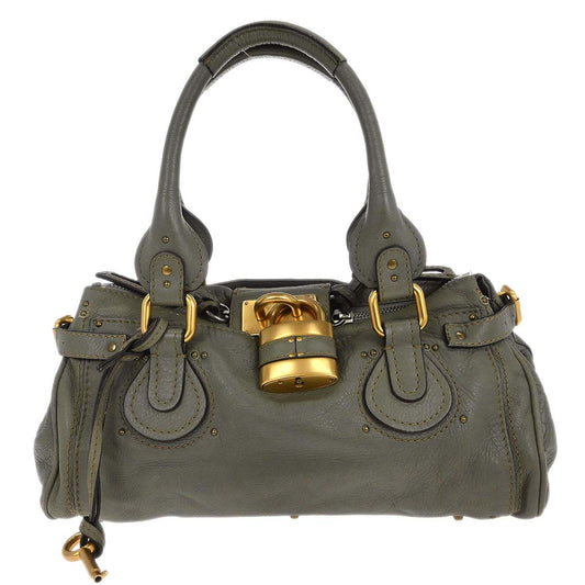 Chloe Khaki Paddington Medium Handbag