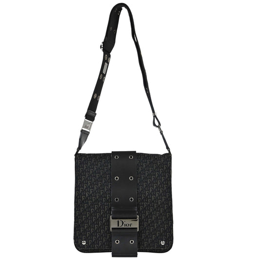 Christian Dior Black Trotter Street Chic Shoulder Bag