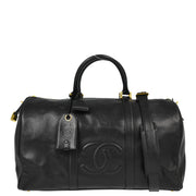 Chanel Black Caviar 2way Duffle Handbag