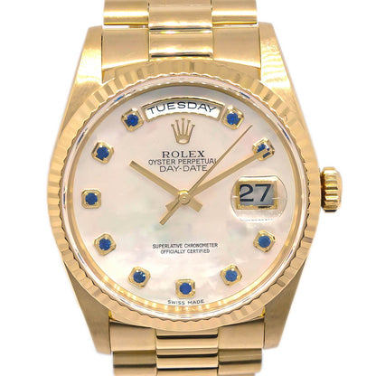 Rolex Oyster Perpetual Day-Date 36mm Ref.18238NGS Watch 18KYG Sapphire