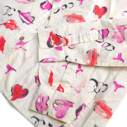 Chanel 1995 lip-print button-up shirt