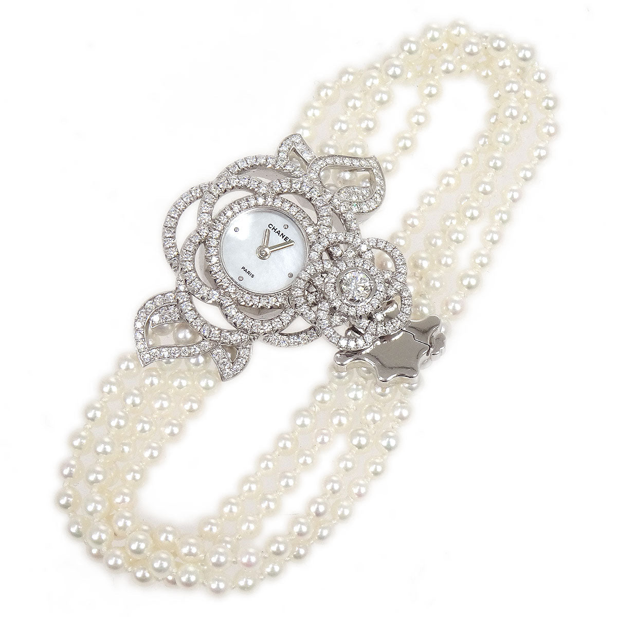 Chanel * 2010s Camelia Watch 18KWG