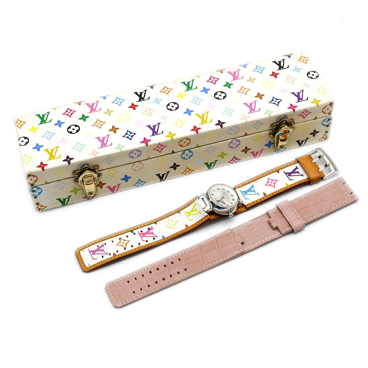 Louis Vuitton × Takashi Murakami Tambour Love Monogram Ref. Q12130