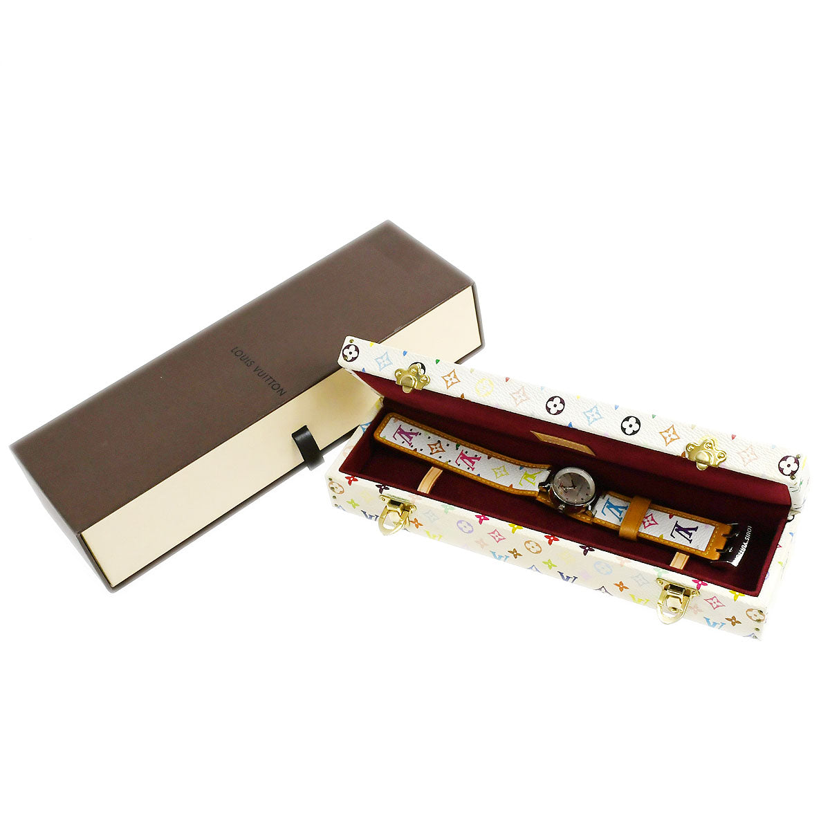 Louis Vuitton × Takashi Murakami Tambour Love Monogram Ref. Q12130