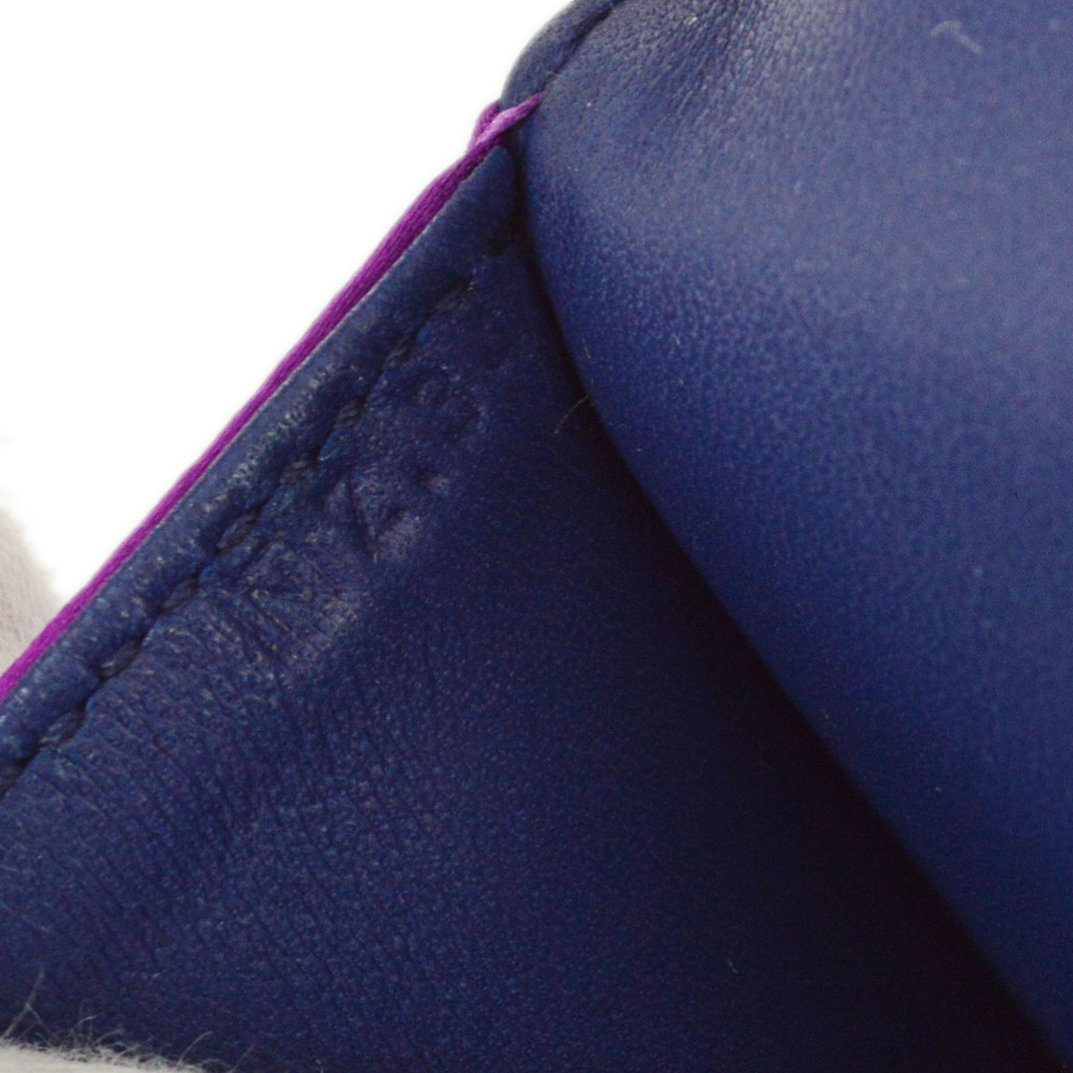 Hermes * 2010 Purple Silk Pochette Mini Constance