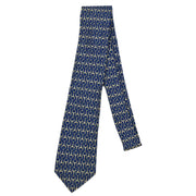 Hermes Navy Neck Tie Small Good