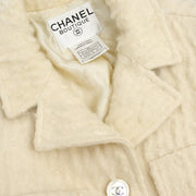 Chanel 1998 Single Breasted Jacket White #38