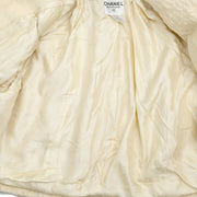 Chanel 1998 Single Breasted Jacket White #38