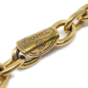 Chanel Charm Gold Chain Pendant Necklace