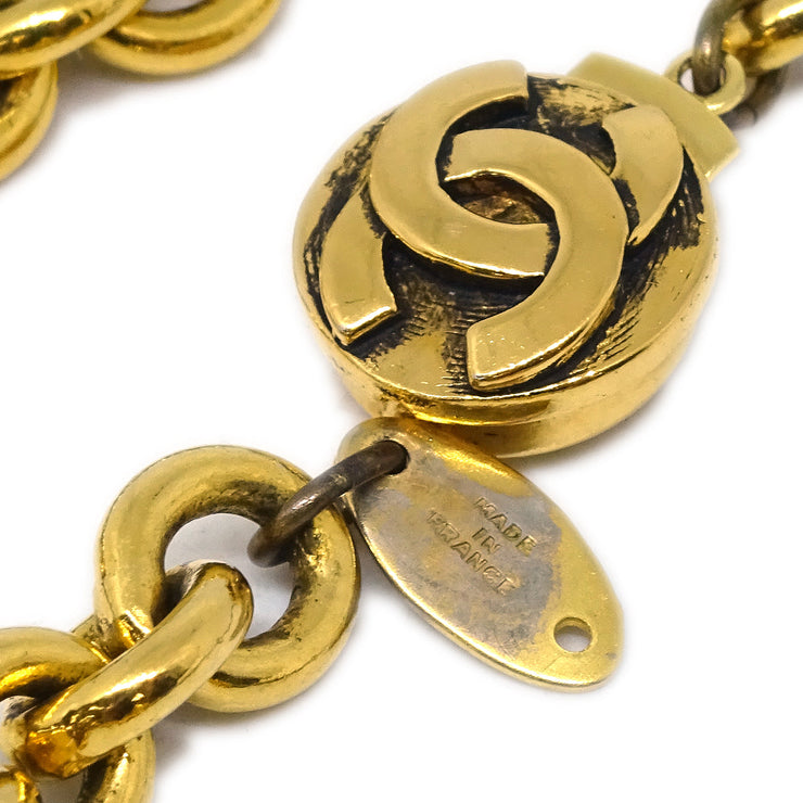 Chanel Gold CC Chain Pendant Necklace 1985