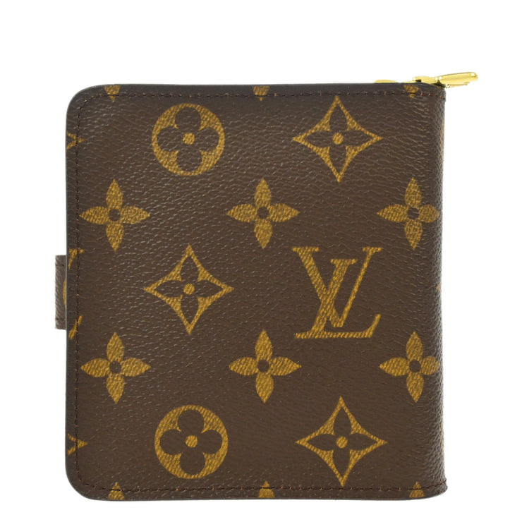 Louis Vuitton 2003 Monogram Compact Zip Wallet M61667