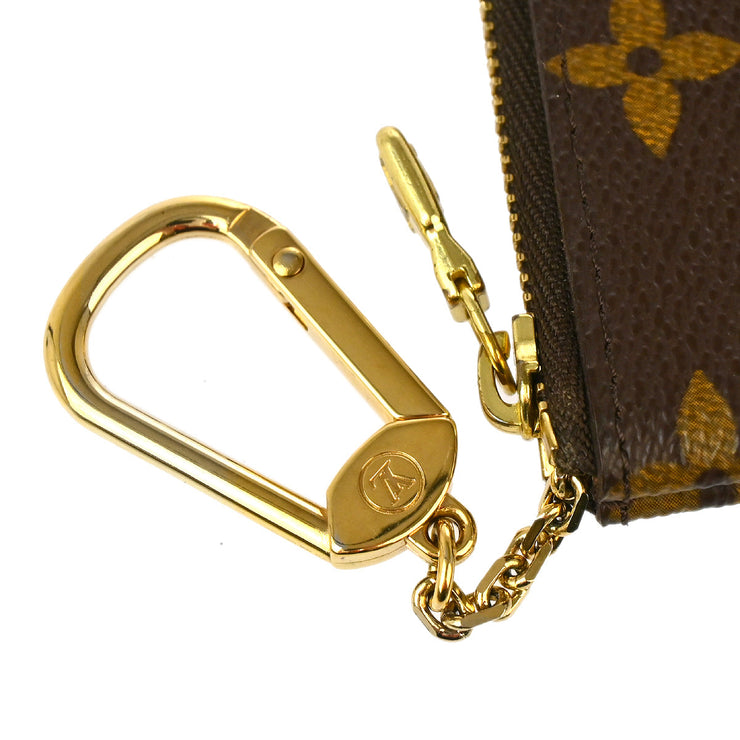 Louis Vuitton 2004 Monogram Pochette Cles Coin Purse Wallet M62650