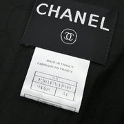 Chanel 2003 Zip Up Camellia Jacket Black #34