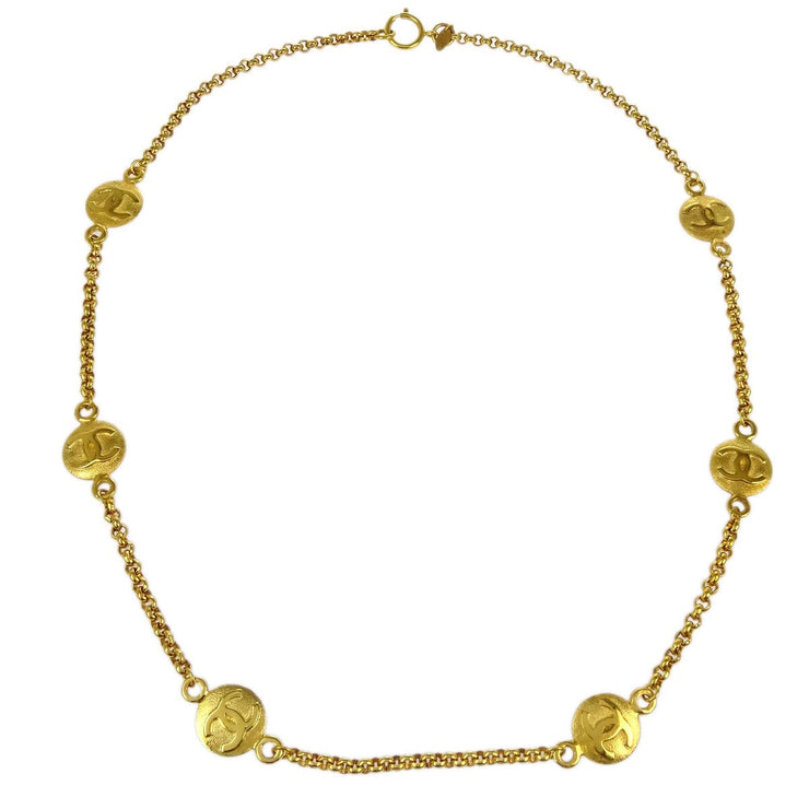 Chanel Medallion Gold Chain Necklace 29