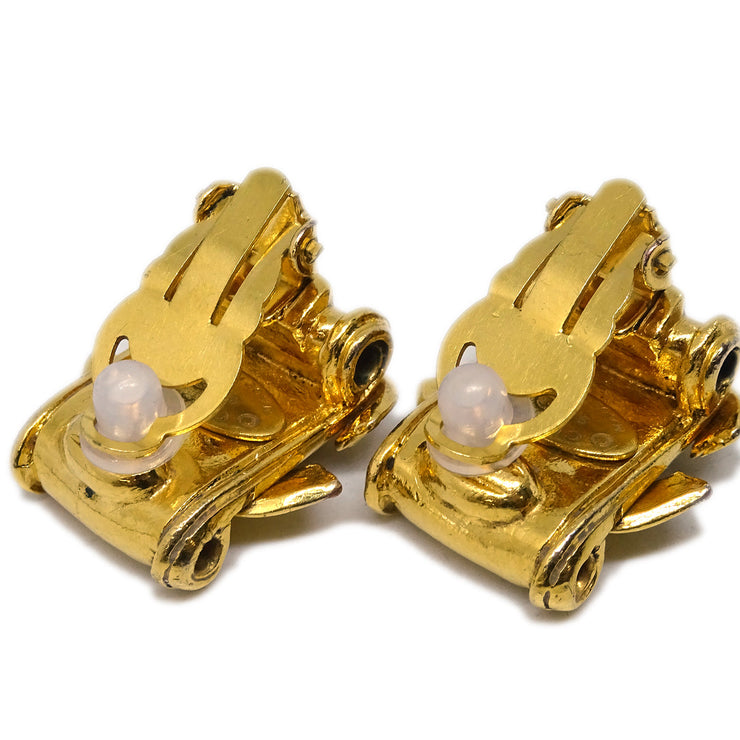 Chanel CC Earrings Clip-On Gold 94P