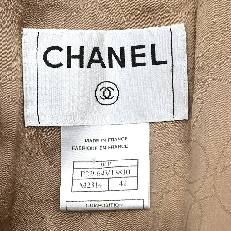 Chanel 2004 Single Breasted Jacket Orange #42