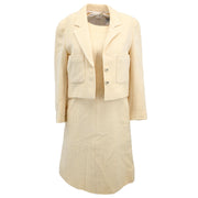 Chanel 1996 Setup Suit Jacket Dress White #38