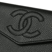 Chanel Black Caviar Envelope Wallet