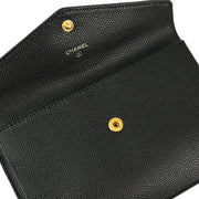 Chanel Black Caviar Envelope Wallet