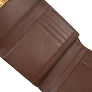 Yves Saint Laurent Brown Leather Wallet