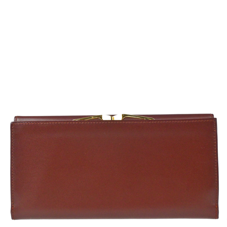 Cartier Bordeaux Must de Cartier Long Wallet