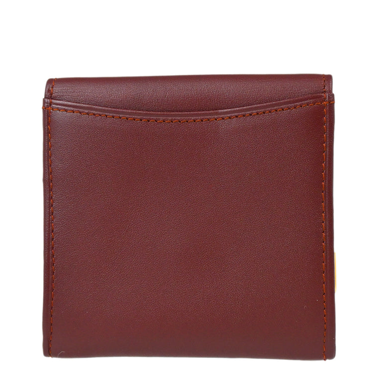 Cartier Bordeaux Must de Cartier Coin Purse Wallet