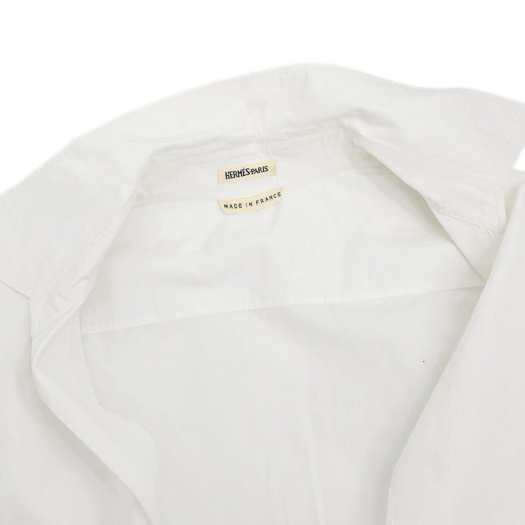 Hermes Shirt Blouse White #38