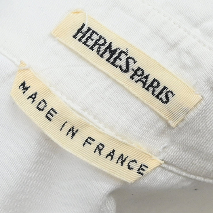 Hermes Shirt Blouse White #38