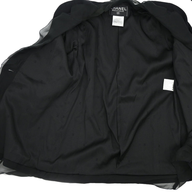 Chanel 1998 Setup Suit Jacket Skirt Black #36