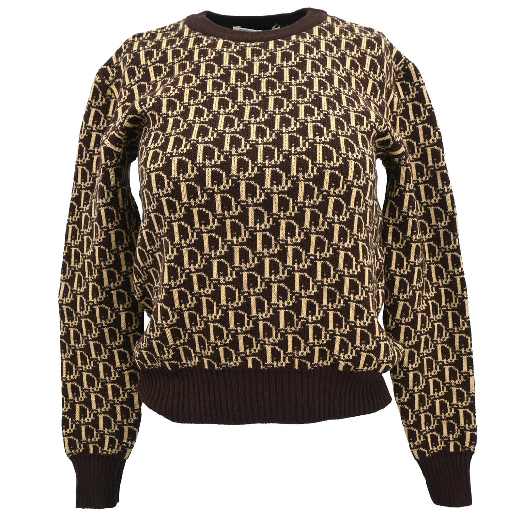 人気満点 #M Brown Sweater Trotter Dior Christian – Tokyo Vintage AMORE トップス