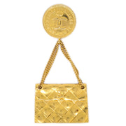 Chanel Bag Brooch Pin Gold 25