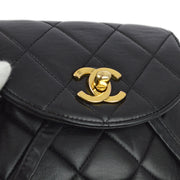 Chanel Black Lambskin Duma Backpack Small