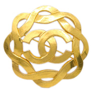 Chanel Flower Brooch Pin Gold 97P