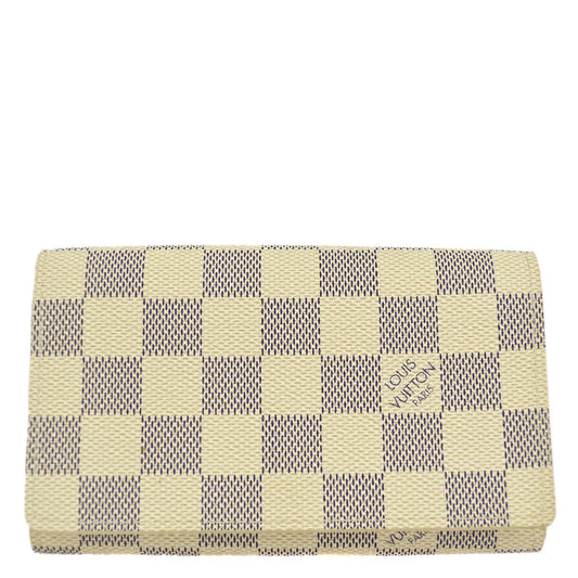 Louis Vuitton 2007 Damier Azur Portefeuille Tresol Purse Wallet N61744