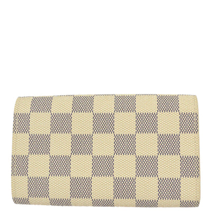 Louis Vuitton 2007 Damier Azur Portefeuille Tresol Purse Wallet N61744