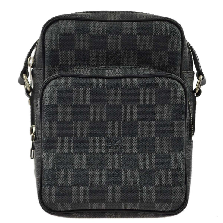 Louis Vuitton 2008 Damier Graphite Rem Shoulder Bag N41446