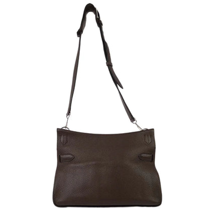Hermes 2009 Brown Taurillon Clemence Jypsiere 34 Shoulder Bag
