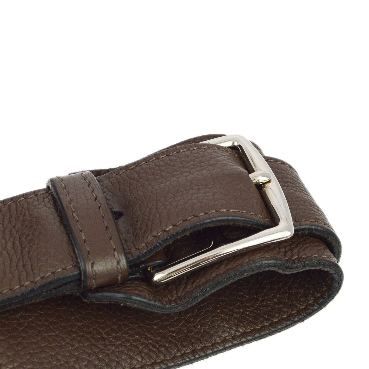 Hermes 2009 Brown Taurillon Clemence Jypsiere 34 Shoulder Bag