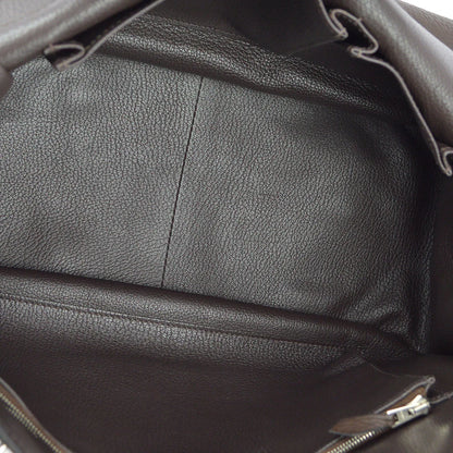 Hermes 2009 Brown Taurillon Clemence Jypsiere 34 Shoulder Bag