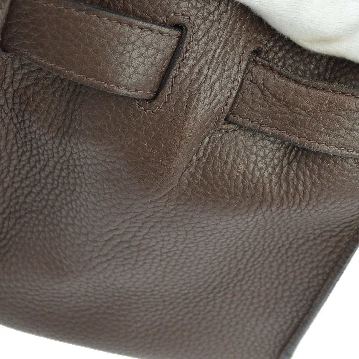 Hermes 2009 Brown Taurillon Clemence Jypsiere 34 Shoulder Bag