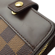 ルイヴィトン コンパクトジップ 二つ折り財布 ダミエ N61668