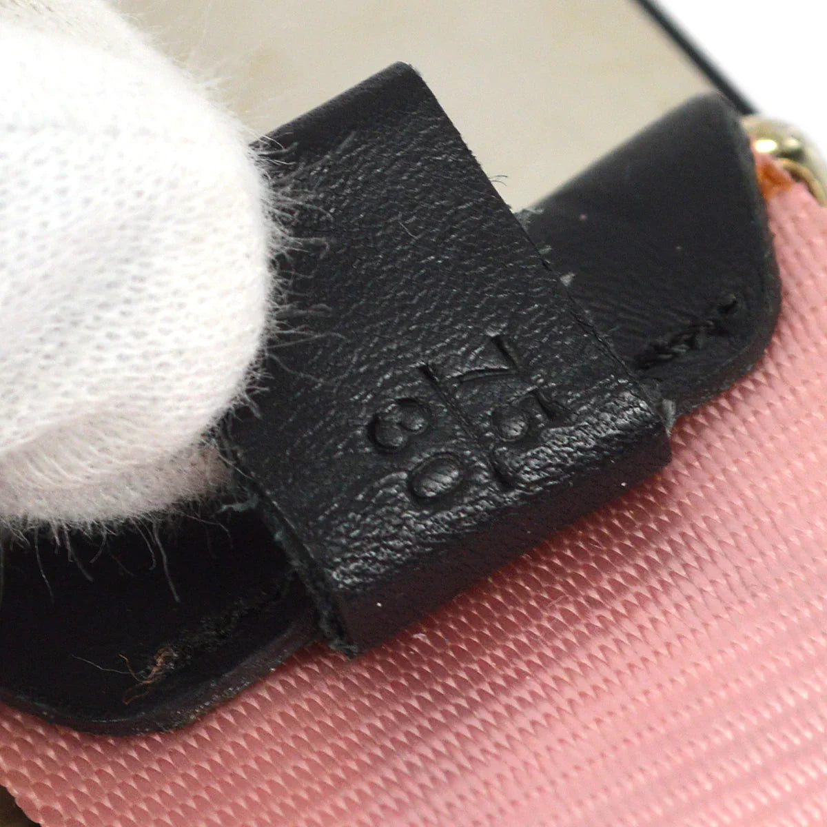 Chanel Cassette Tape Belt Pink 04P #75/30