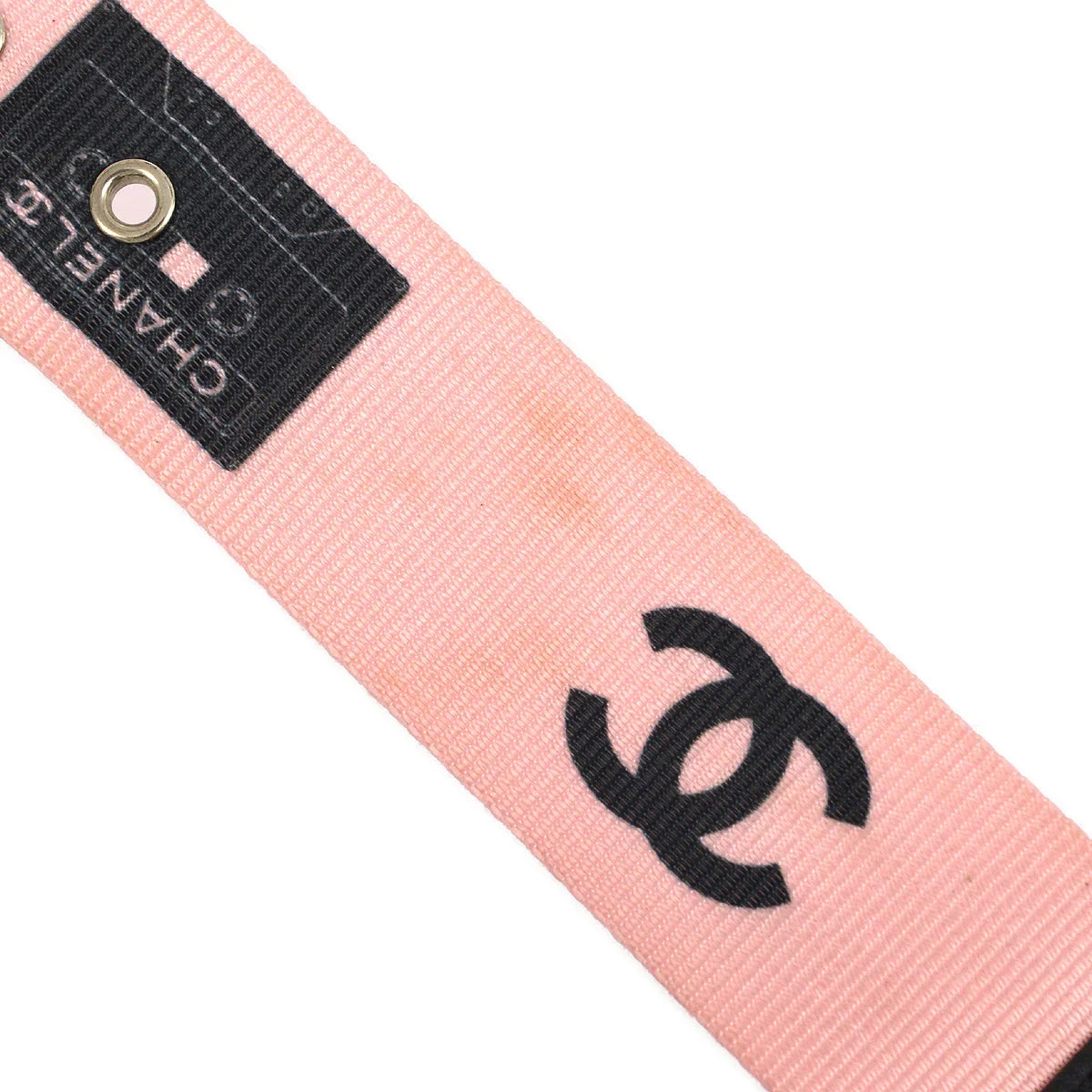 Chanel Cassette Tape Belt Pink 04P #75/30
