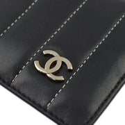 Chanel Black Lambskin Card Case Small Good