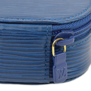 Louis Vuitton 1997 Blue Epi Ecrin Bijou 8 Jewelry Case Pouch Bag M48215