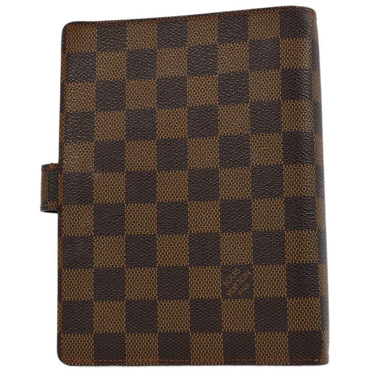 Louis Vuitton Damier Agenda MM Notebook Cover R20240 Small Good