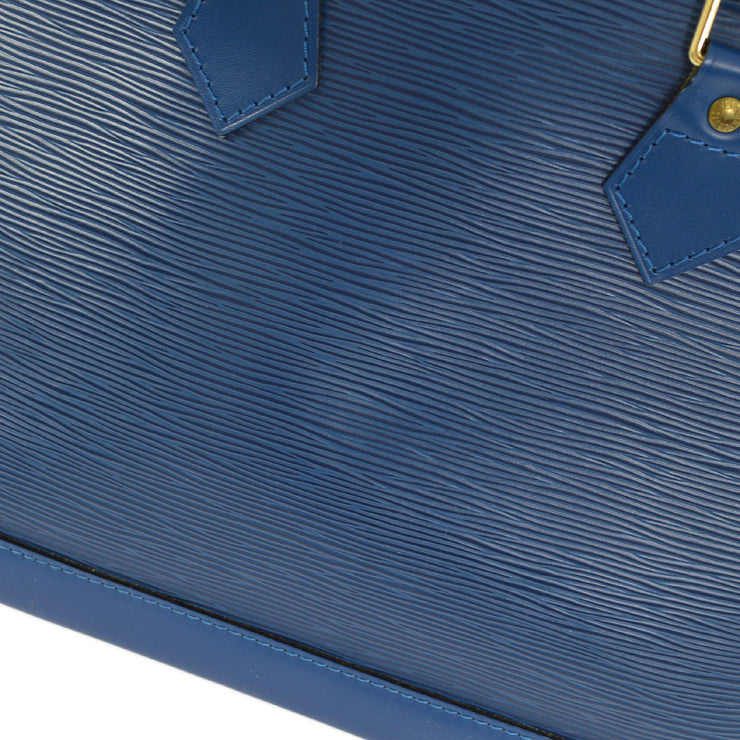 Louis Vuitton 1997 Blue Epi Alma Handbag M52145