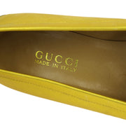 Gucci Gold Horsebit Loafers Shoes #40